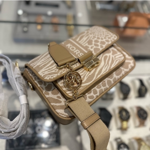 MICHAEL MICHAEL KORS BRADSHAW 30T2G2BM2J CAMEL MULTI MD MSGR - Picture 3 of 5